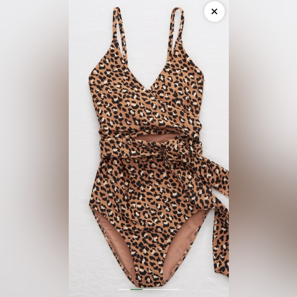 Aerie One Piece Leopard Swimsuit